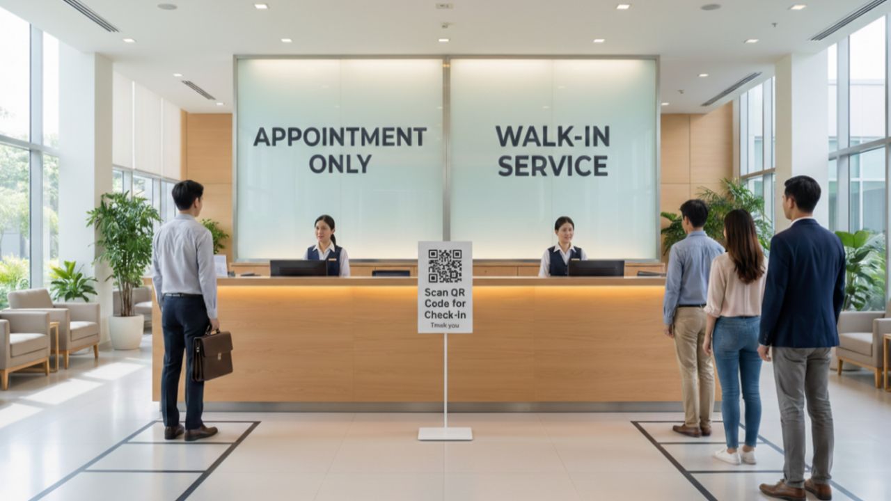 integrated appointment and walk-in system