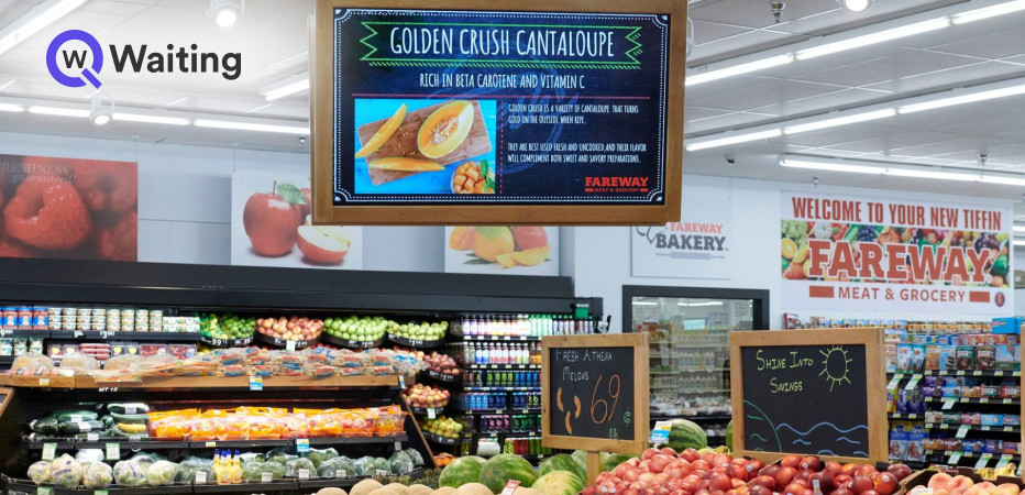 digital signage in supermarkets
