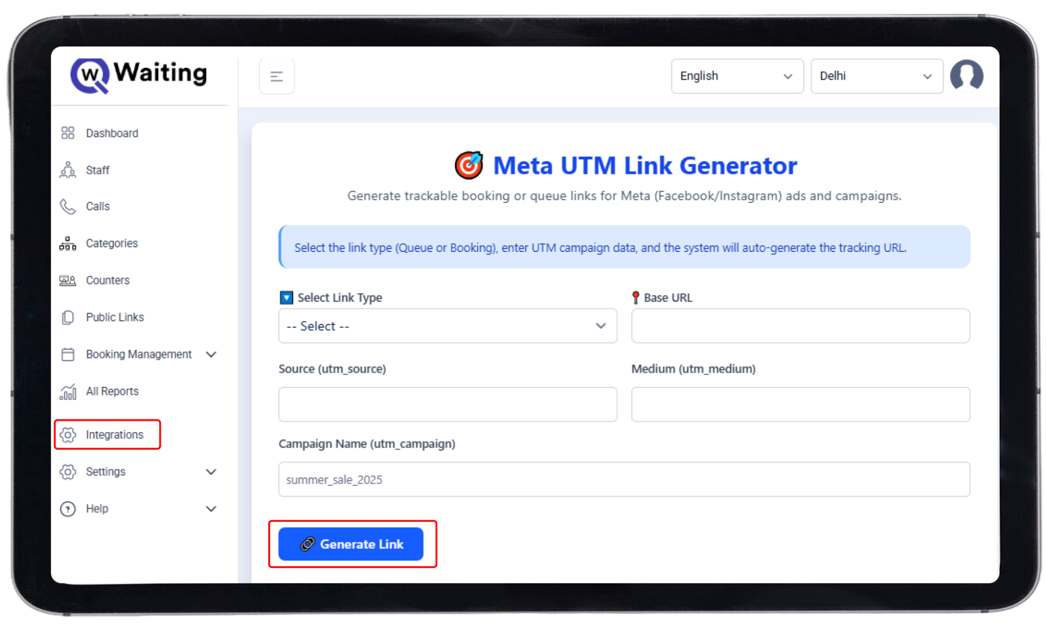 meta-UTM-link-generator