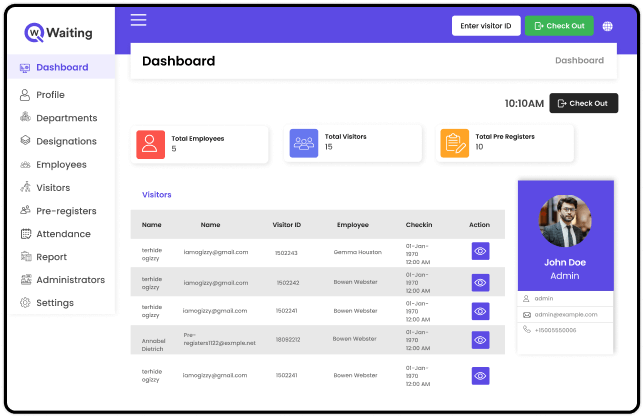 Visitors tracking with VMS solution