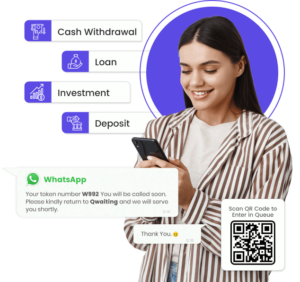 banking queue notification on whatsapp
