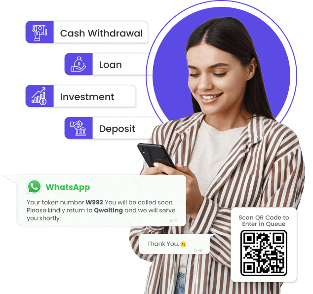 banking queue notification on whatsapp