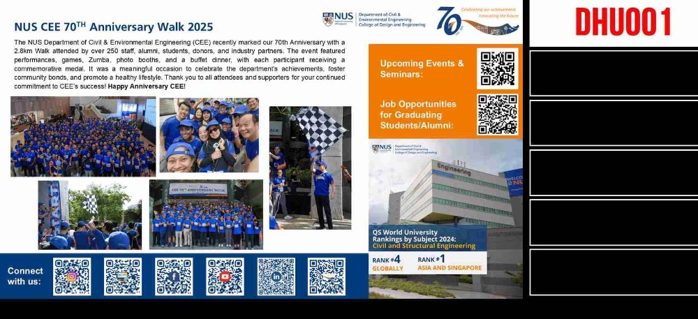 Large LED Screens Installed at National University Singapore