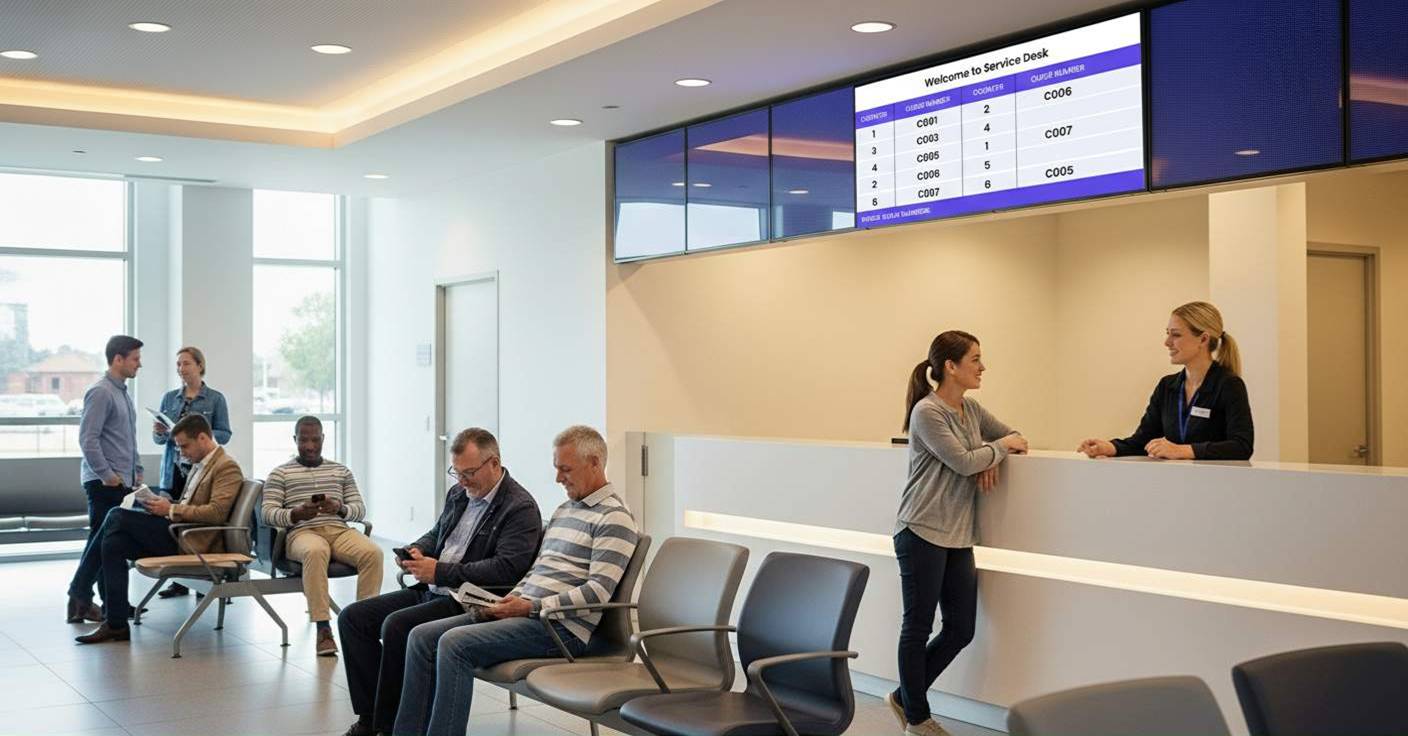 People Waiting in the Rest Area
