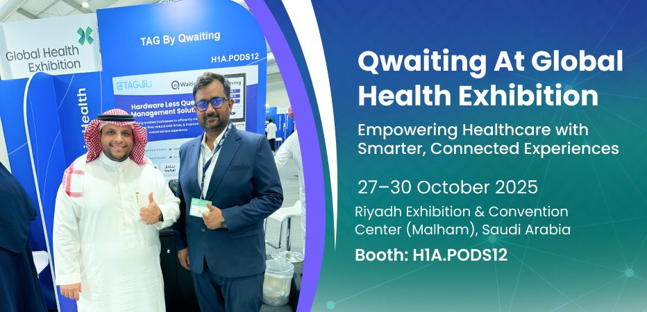 Meet Qwaiting at the GHE 2025 at Booth - H1A.PODS12