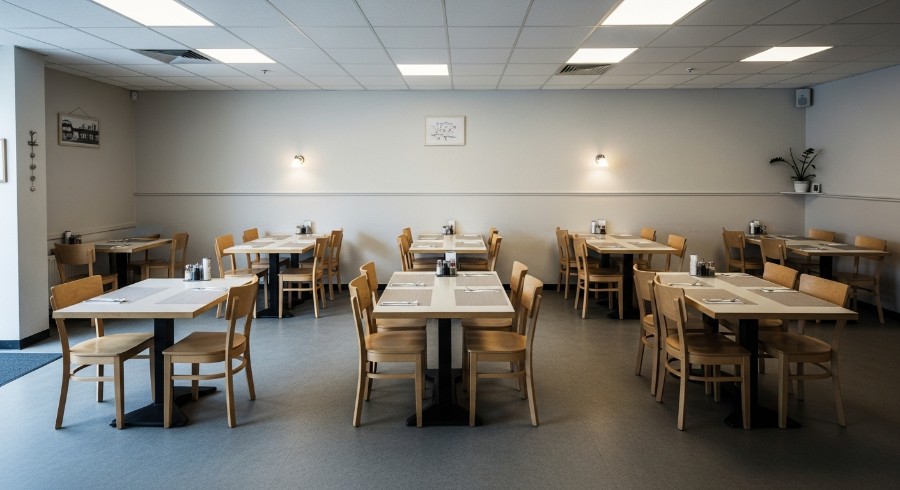 Empty Tables at Restaurant