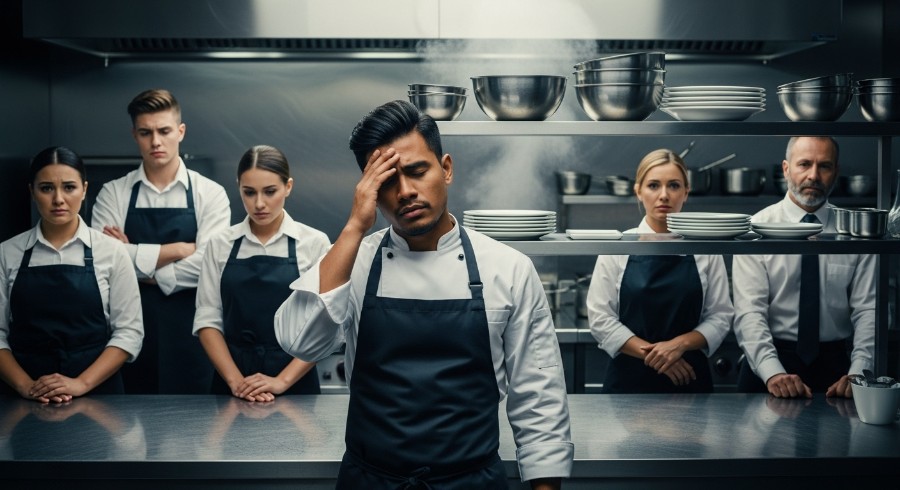 Frustrated Restaurant Staff