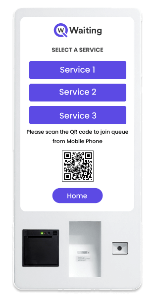 qwaiting wall-mounted kiosk