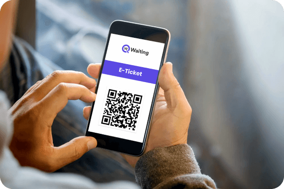mobile e-ticket with qr code