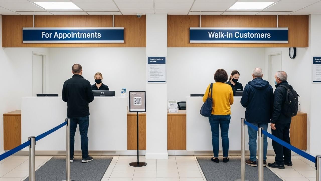 appointment and walk-in management system