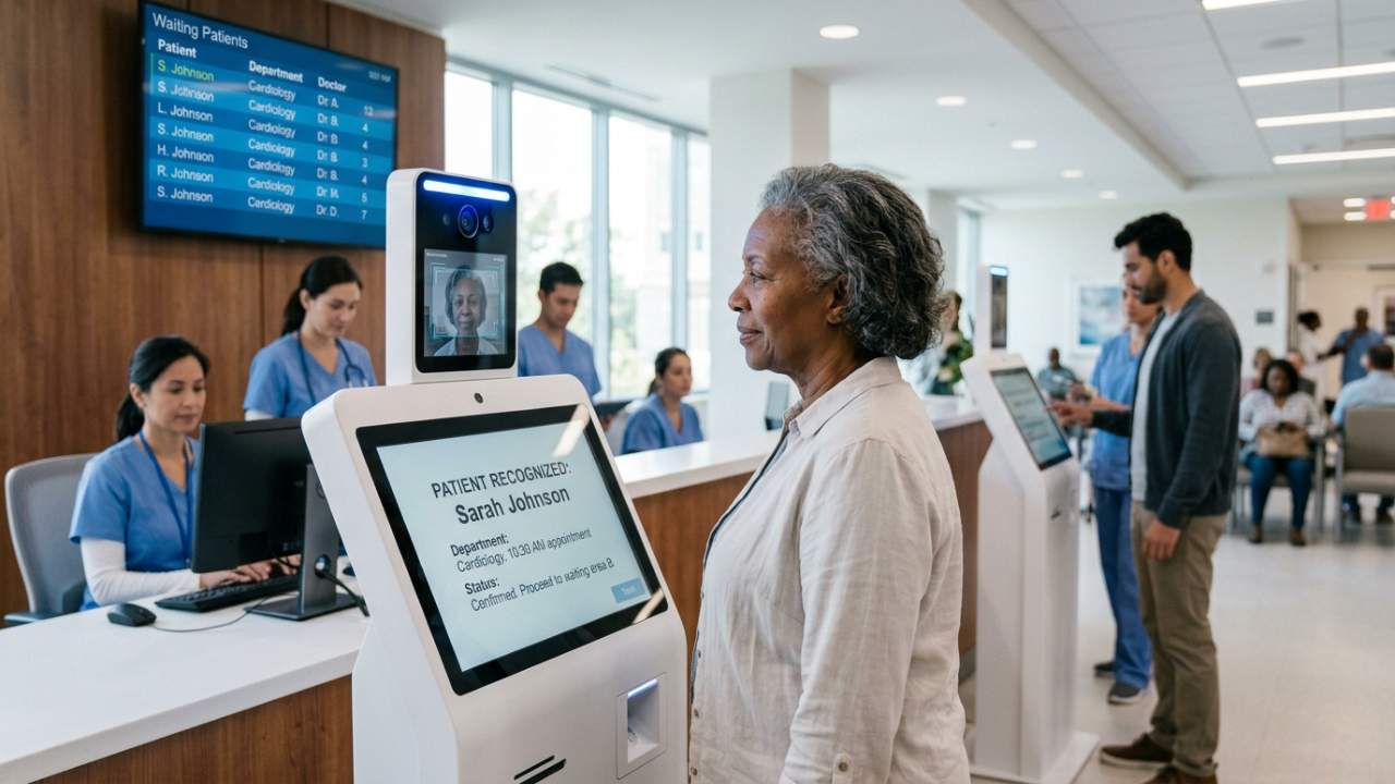 hospital using face recognition technology to improve patient flow and safety