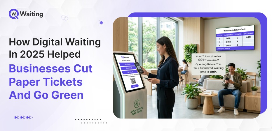 how digital waiting in 2025 helped businesses cut paper tickets and go green