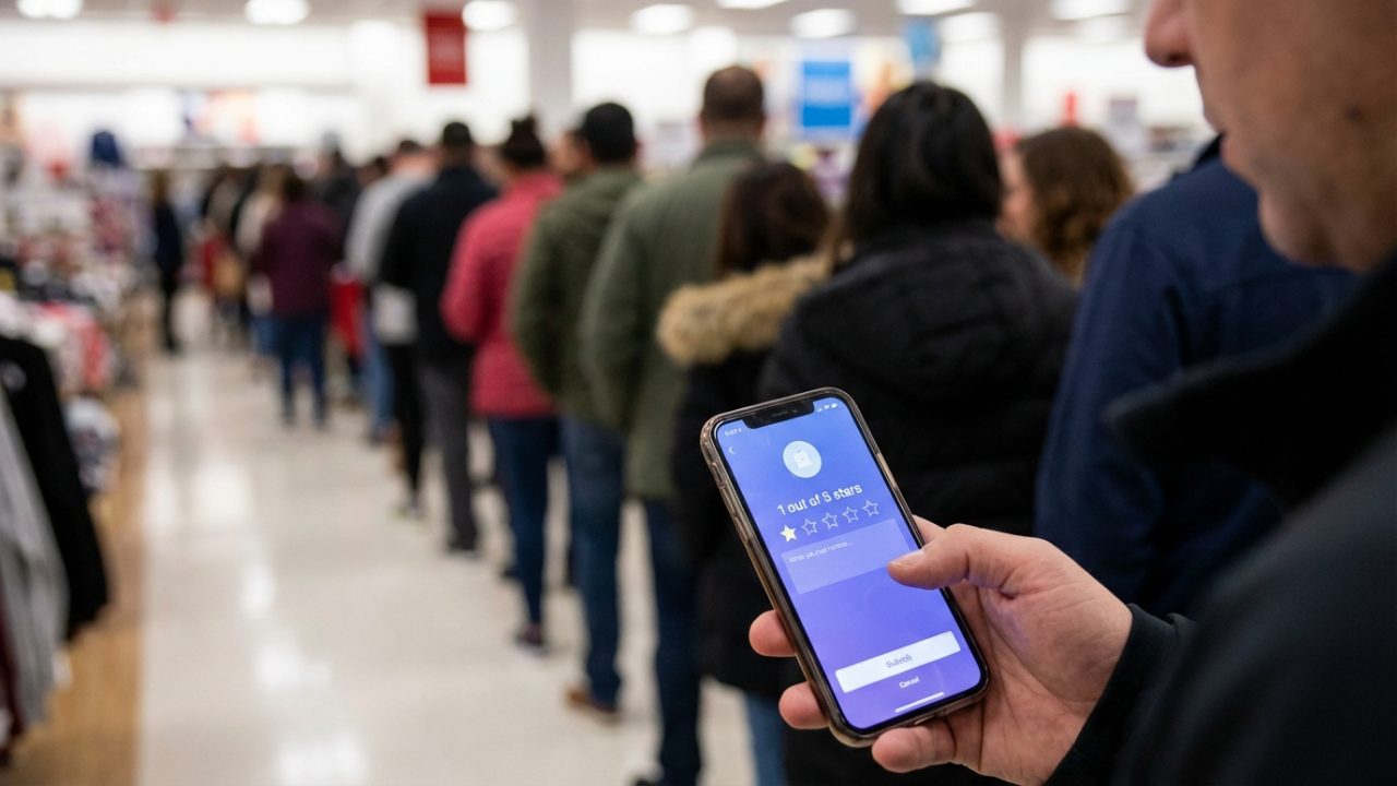 person giving 1 star rating